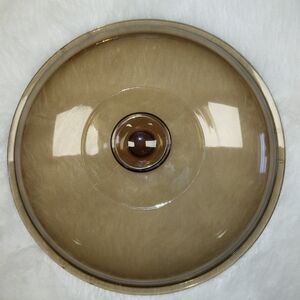 PYREX Amber/Brown PYREX Replacement Lid,  27 PYREX A, Approx 10.5 Diameter